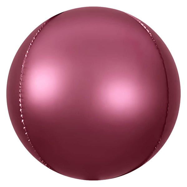 3D SPHERE - SATIN BURGUNDY - LA Balloons