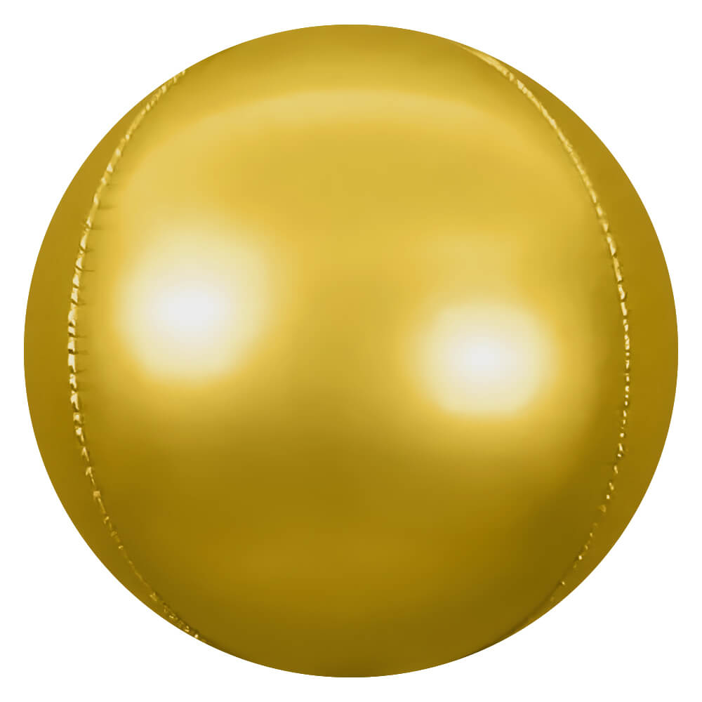 3D SPHERE - SATIN GOLD