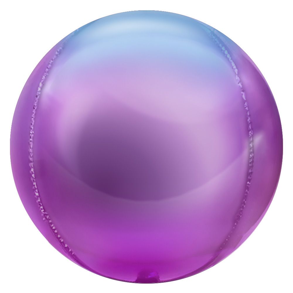 3D SPHERE - SATIN OMBRE PINK & BLUE