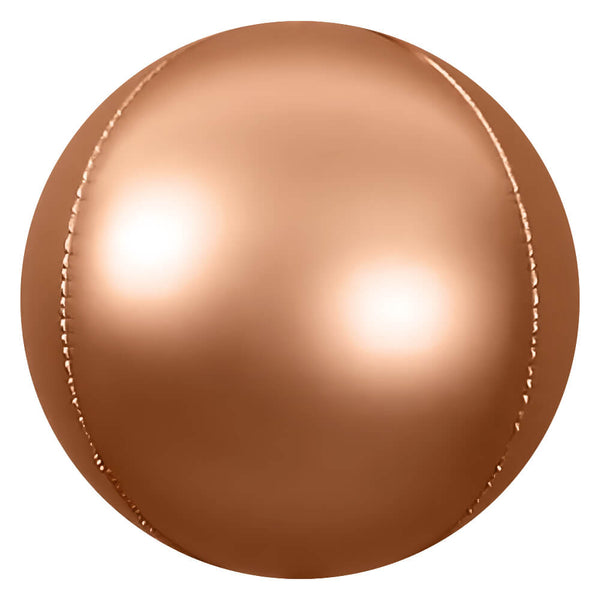 3D SPHERE - SATIN ROSE GOLD - LA Balloons