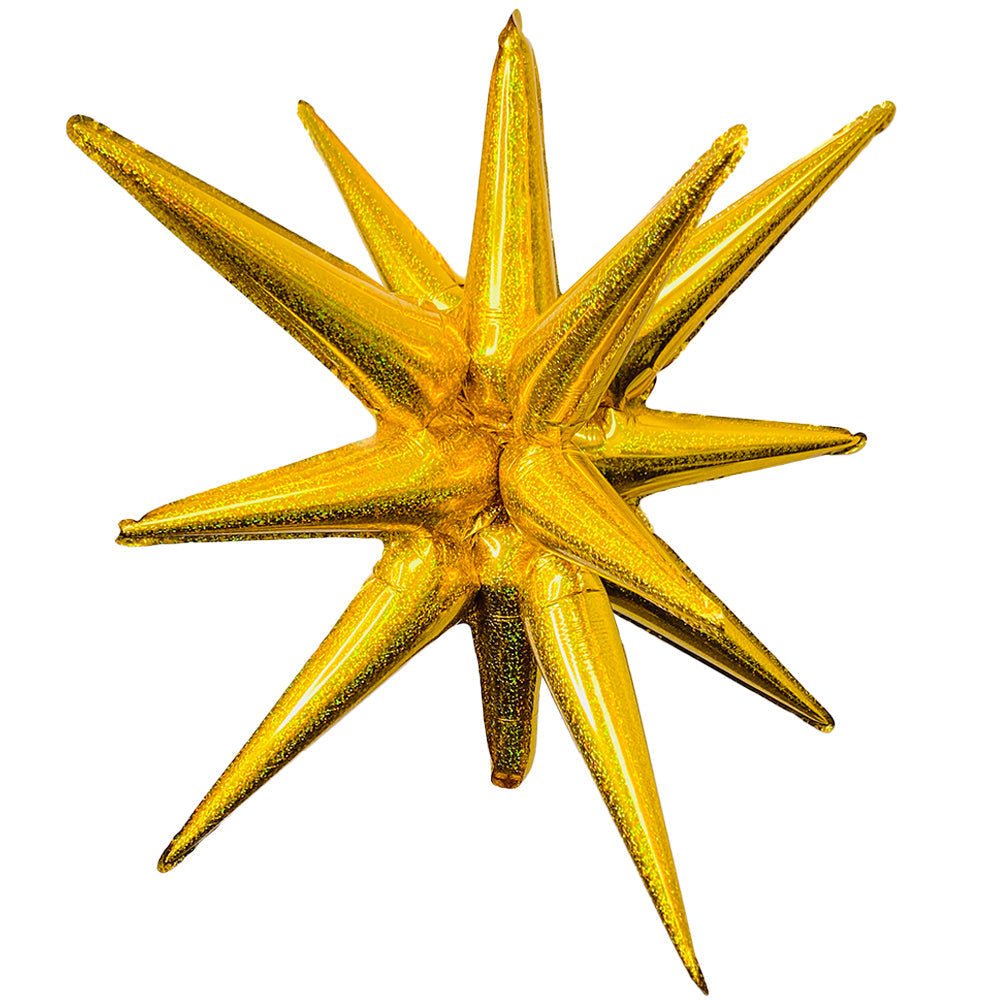 3D STAR-BURST ALL-IN-ONE - HOLOGRAPHIC GOLD (AIR-FILL ONLY)