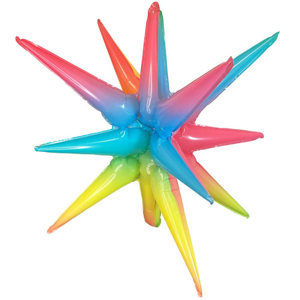 3D STAR - BURST ALL - IN - ONE - METALLIC PASTEL OMBRE (AIR - FILL ONLY) - LA Balloons