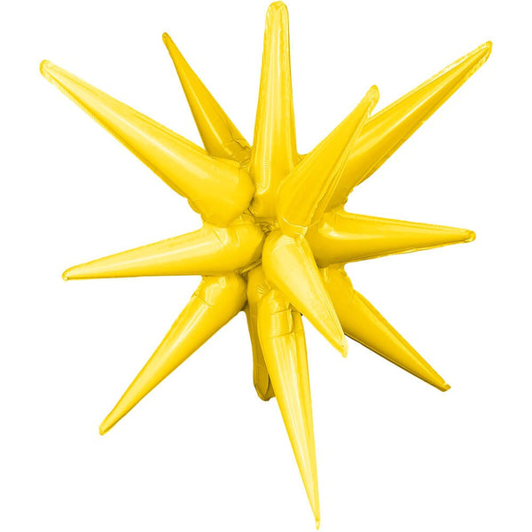 3D STAR - BURST ALL - IN - ONE - SUN YELLOW (AIR - FILL ONLY) - LA Balloons