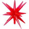 3D STAR - BURST ALL - IN - ONE - TRANSPARENT APPLE RED (AIR - FILL ONLY) - LA Balloons