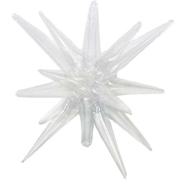 3D STAR - BURST ALL - IN - ONE - TRANSPARENT CLEAR (AIR - FILL ONLY) - LA Balloons