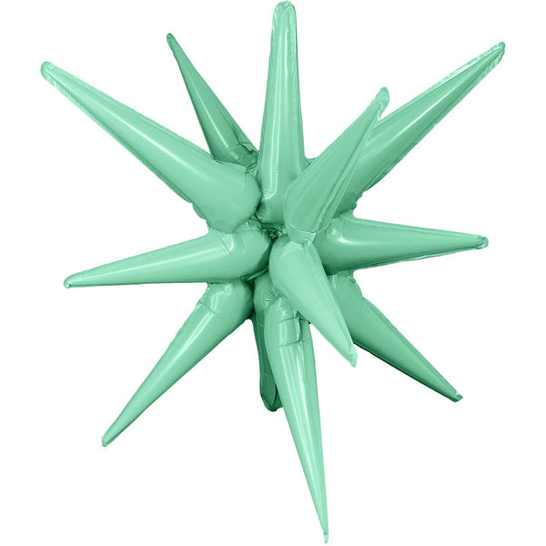 3D STAR - BURST ALL - IN - ONE - TURQUOISE (AIR - FILL ONLY) - LA Balloons