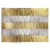 4 foot GOLD & SILVER FOIL FRINGE BACKDROP - LA Balloons