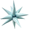 40 inch BLUE GINGHAM STARBURST (AIR - FILL ONLY) - LA Balloons