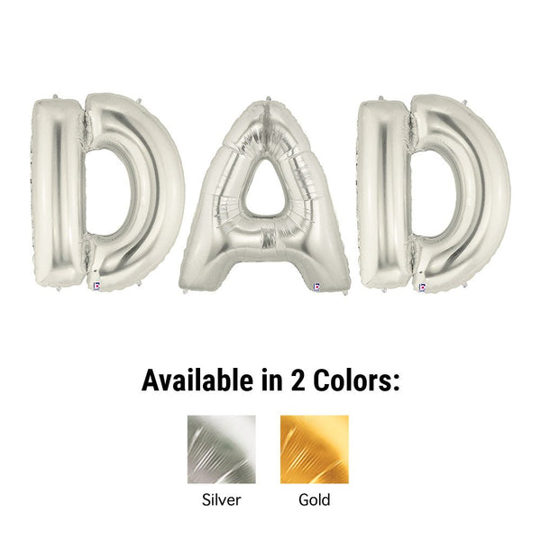 40 inch DAD - MEGALOON LETTERS KIT - LA Balloons