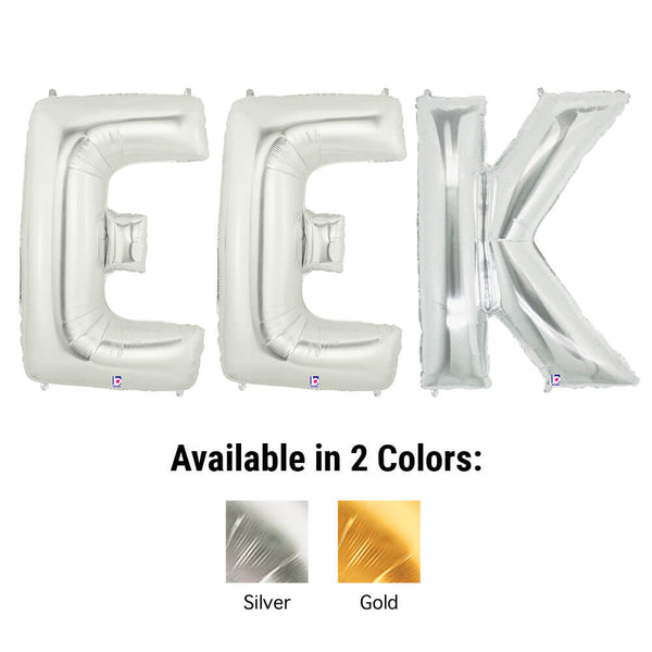 40 inch EEK - MEGALOON LETTERS KIT - LA Balloons