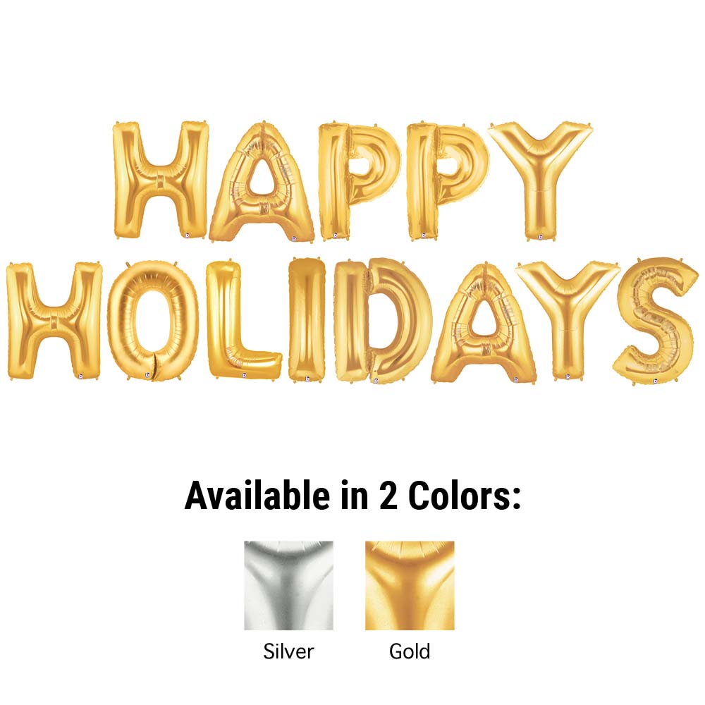 40 inch HAPPY HOLIDAYS - MEGALOON LETTERS KIT