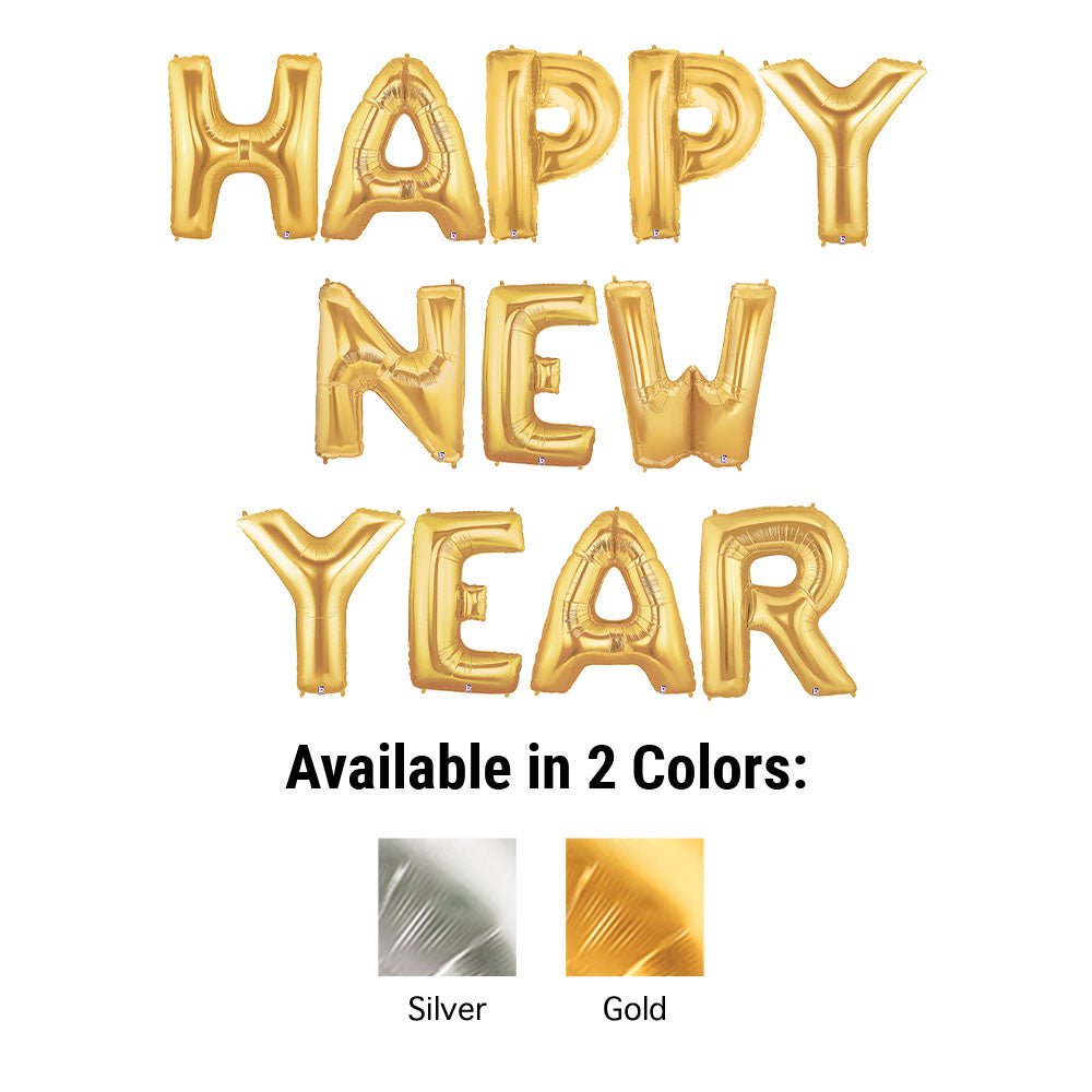 40 inch HAPPY NEW YEAR - MEGALOON LETTERS KIT