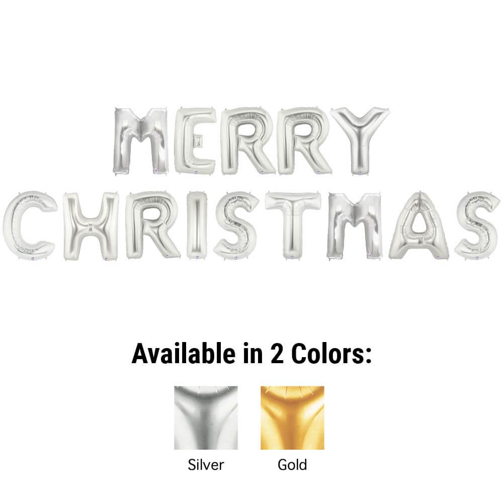 40 inch MERRY CHRISTMAS - MEGALOON LETTERS KIT