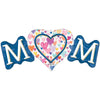40 inch MOM SPRINKLED HEARTS SUPERSHAPE - LA Balloons