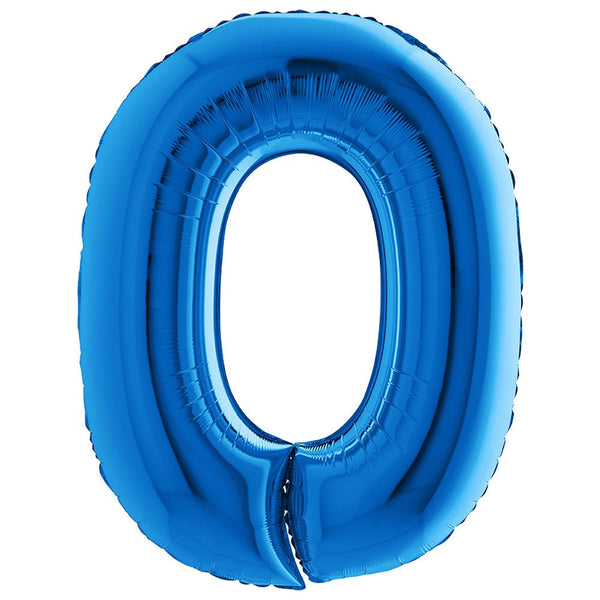 40 inch NUMBER 0 - BLUE - LA Balloons