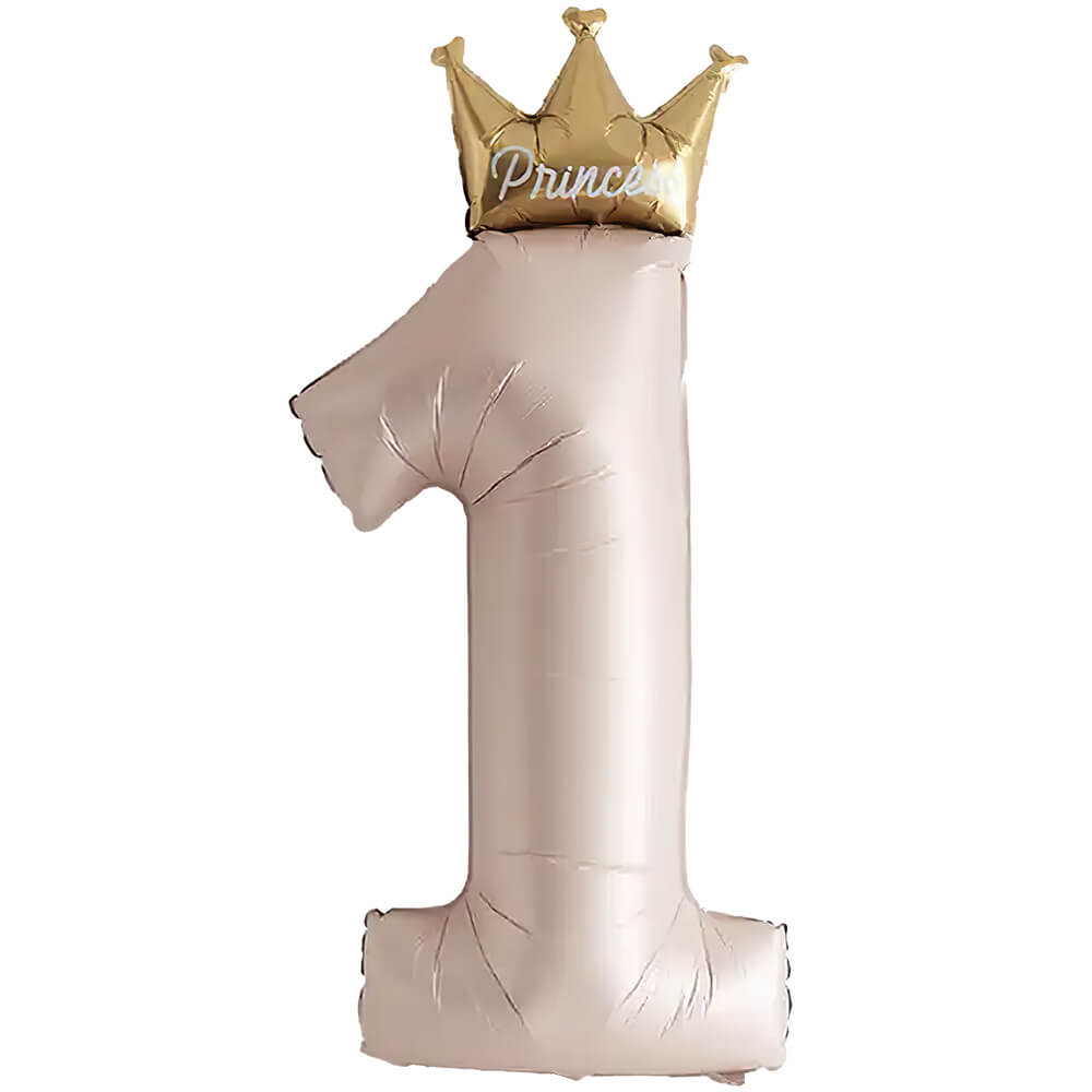 40 inch PRINCESS CROWN PINK NUMBER 1