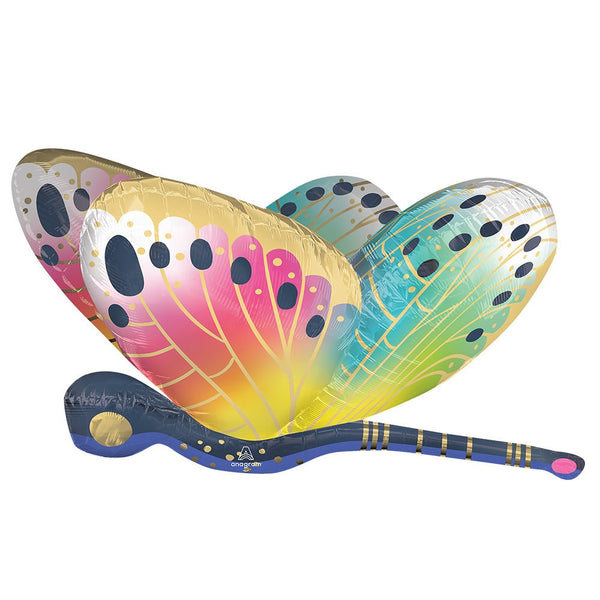 40 inch SATIN VIBRANT FLUTTERS DRAGONFLY - LA Balloons
