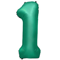 Party Brands 32 inch NUMBER 1 - METAL BALLOONS - GREEN Foil Balloon 400051-PB-U