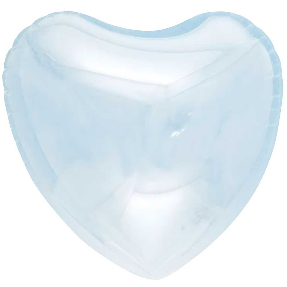 19 inch T-BALLOON DECO BUBBLE CLEAR HEART