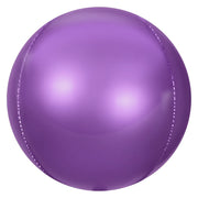 Party Brands 3D SPHERE - SATIN VIOLET Foil Balloon 400132-PB-U