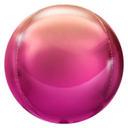 Party Brands 3D SPHERE - METALLIC OMBRE HOT PINK & ROSE GOLD Foil Balloon 400136-PB-U