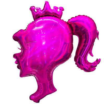 Party Brands 27 inch PINK GIRL SILHOUETTE Foil Balloon 400279-PB-U