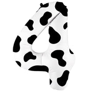 Party Brands 36 inch NUMBER 4 - COW PRINT Foil Balloon 400295-PB-U
