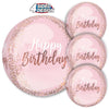 Anagram 15 inch BLUSH BIRTHDAY ORBZ Foil Balloon 41103-01-A-P