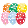 12 inch HAPPY BIRTHDAY DOTS