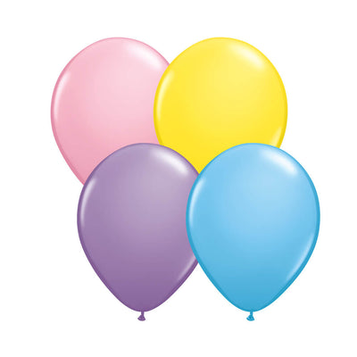 Qualatex 5 inch QUALATEX PASTEL ASSORTMENT Latex Balloons 43572-Q