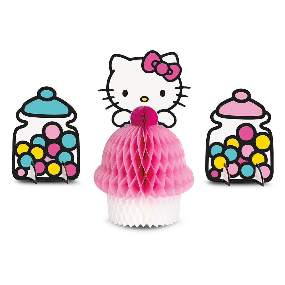 HELLO KITTY AND FRIENDS CENTERPIECE DECORATION SET WITH TISSUE