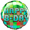 18 inch HAPPY BIRTHDAY PIXEL PARTY