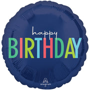 Anagram 18 inch MODERN HAPPY BIRTHDAY Foil Balloon 45709-01-A-P