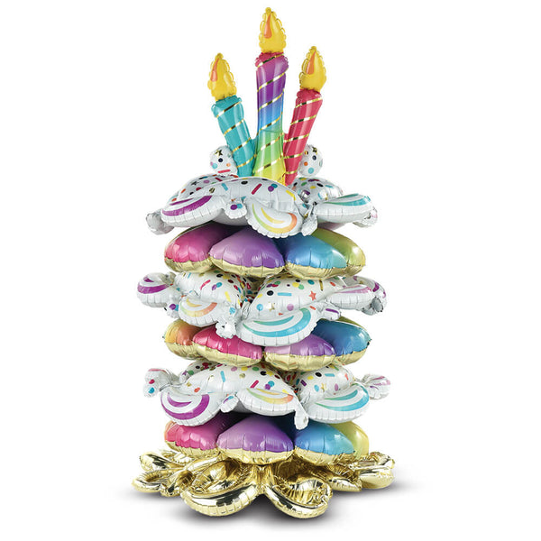 46 inch BIRTHDAY CAKE STACKER - LA Balloons
