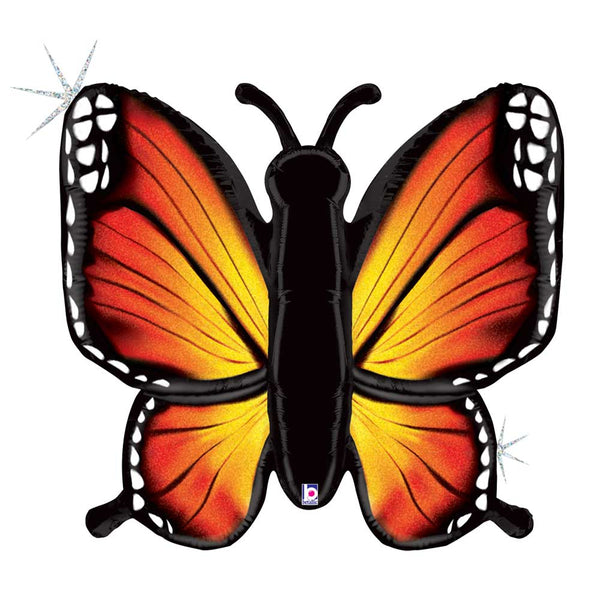 46 inch RADIANT BUTTERFLY - ORANGE - LA Balloons