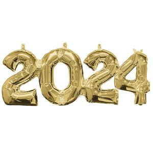 Anagram 23 inch 2024 BLOCK PHRASE - SILVER (AIR-FILL ONLY) Foil Balloon 46252-01-A-P