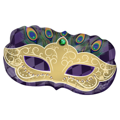 Anagram 30 inch MARDI GRAS MASK Foil Balloon 46405-01-A-P