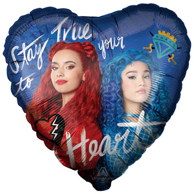 Anagram 28 inch DESCENDANTS: THE RISE OF RED JUMBO HEART Foil Balloon 46591-01-A-P