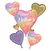Anagram HAPPY MOTHER'S DAY BOTANICAL HEARTS BOUQUET Balloon Bouquet 46877-01-A-P