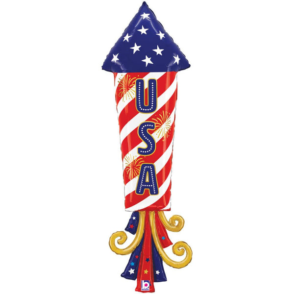 47 inch USA PATRIOTIC FIREWORK - LA Balloons