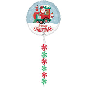 Anagram 67 inch NORTH POLE EXPRESS CHRISTMAS AIRWALKERS Foil Balloon 47090-01-A-P
