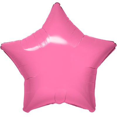 Anagram 19 inch VIBRANT PINK STAR Foil Balloon 47118-02-A-U