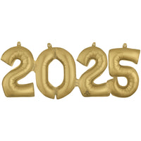 Anagram 23 inch 2025 BLOCK PHRASE - WHITE GOLD (AIR-FILL ONLY) Foil Balloon 47278-01-A-P