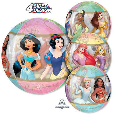 Anagram 16 inch DISNEY PRINCESSES ORBZ Foil Balloon 47434-01-A-P