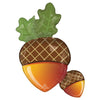 Anagram 42 inch WELCOME FALL ACORNS Foil Balloon 48944-01-A-P