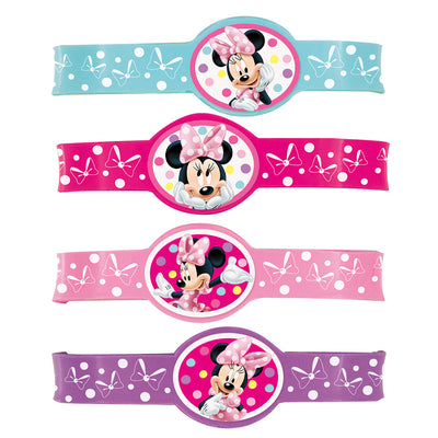 Unique MINNIE MOUSE STRETCHY BRACELETS (4 PK) Novelties 48971-UN