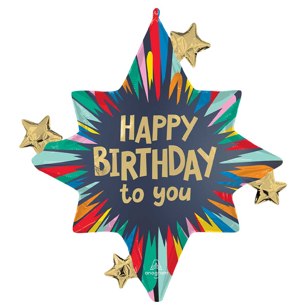 27 inch SATIN BIRTHDAY BLAST