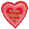 Anagram 18 inch VALENTINE SCALLOPED SWEETHEARTS Foil Balloon 49362-01-A-P