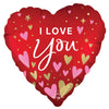 Anagram 18 inch SATIN I LOVE YOU HEARTFELT ELEGANCE Foil Balloon 49730-01-A-P