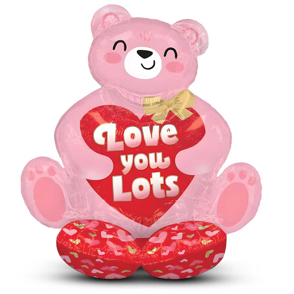 31 inch BLUSH BEAR HUGS AIRLOONZ